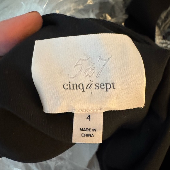 Cinq à Sept Jordan Black Belted Mini Dress - Picture 4 of 7